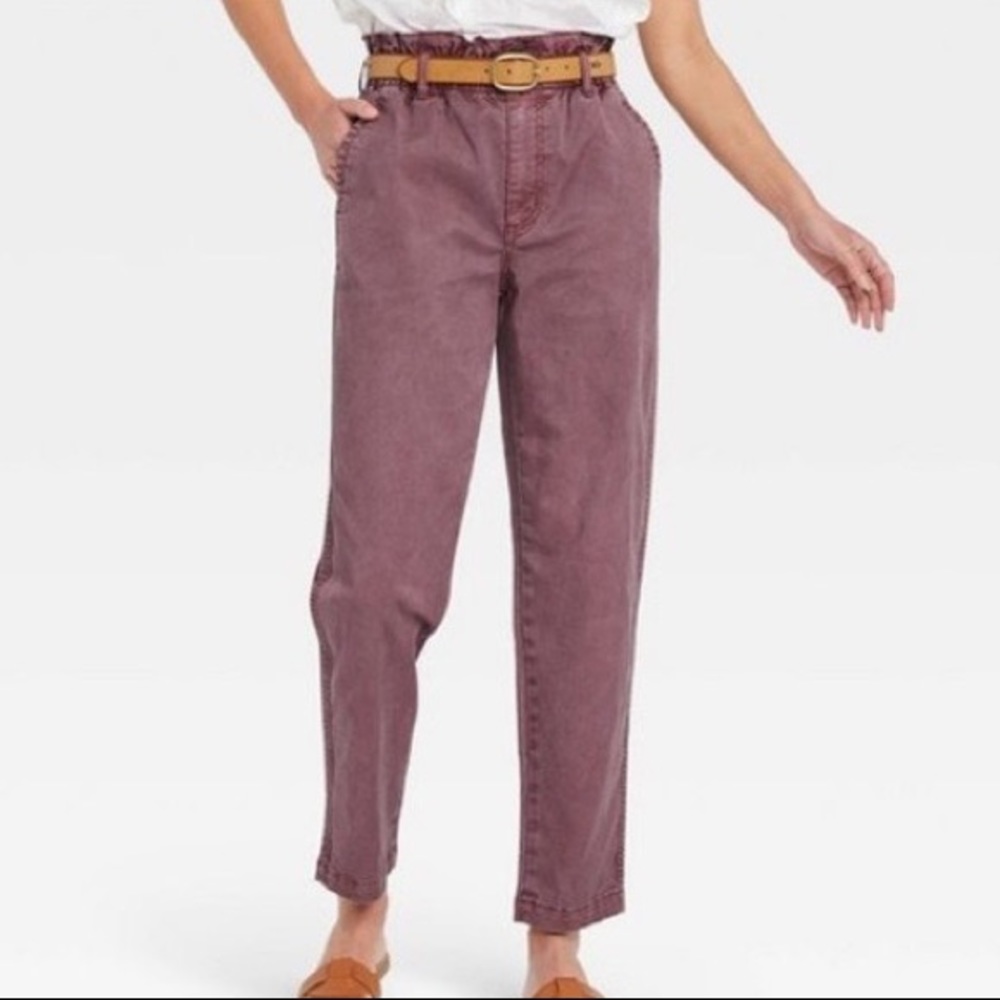NWOT Universal Thread Purple paper bag pants